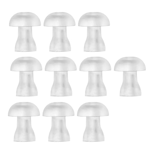Perfeclan 10 Tapones de Silicona para los oídos, Resistentes, portátiles y cómodos, M