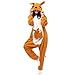 LBJR Erwachsene Cosplay Schlafanzug Tierkostüme Jumpsuit Onesie Nachtwäsche Overall Fasching Karneval Halloween Pyjama