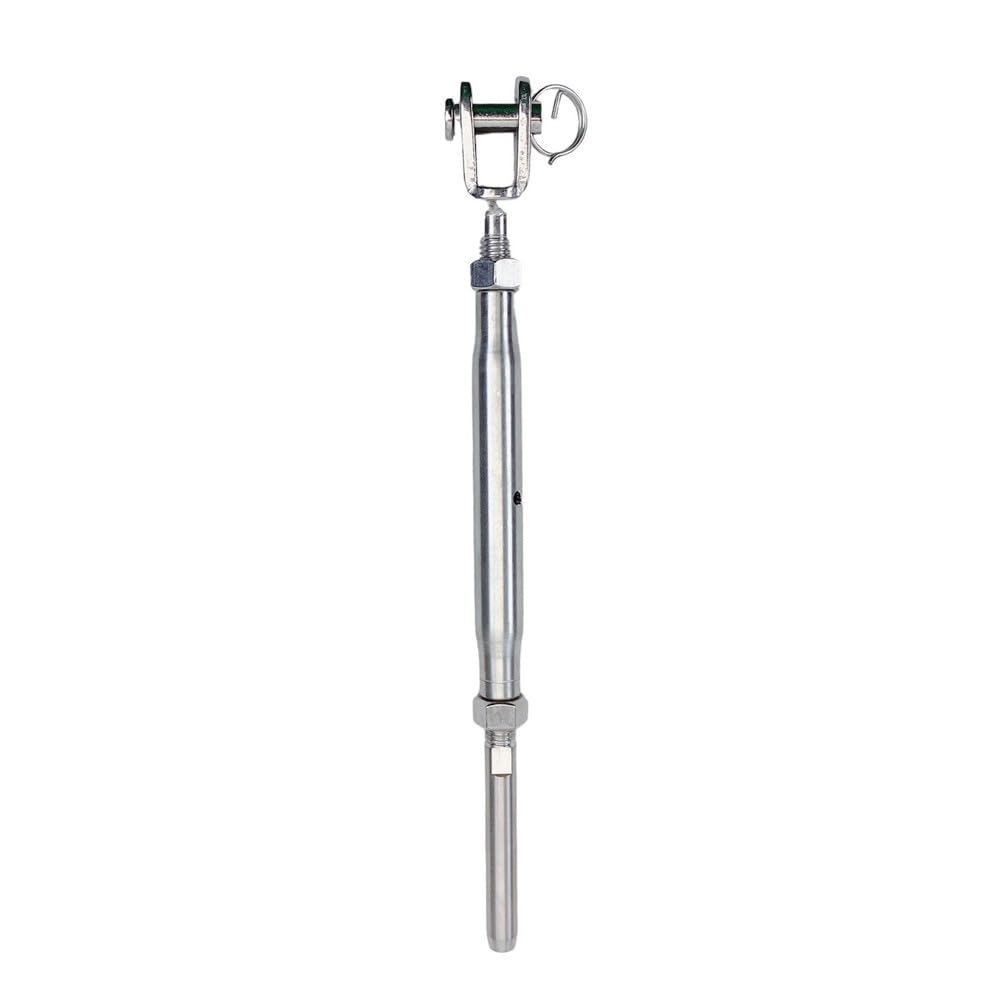 Prolinemax Stainless Steel T316 1/4" Cable Jaw and Swage Stud Turnbuckle 1/2" Thread