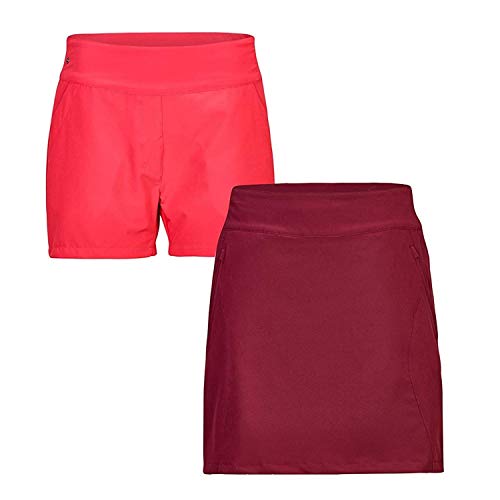 Jupe-short de sport séchage rapide et anti-frottement avec cuissard amovible