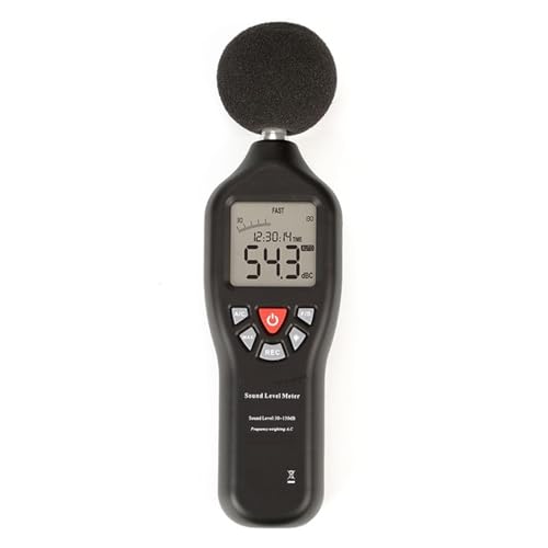 データ記録機能付きコンパクト騒音計 30DB-130DB バックライト付きディスプレイ付き高精度測定 幅広い用途