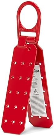 Peakworks OSHA/ANSI Compliant, Reusable, Temporary Steel Roof Anchor Bracket, Red, V8229100