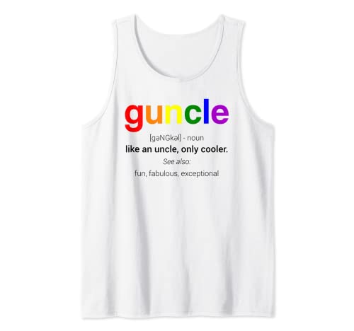 Cadeau Guncle Pride pour oncle gay Débardeur