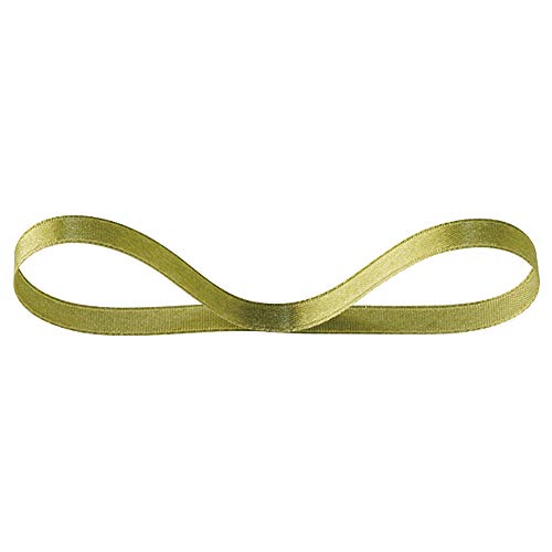 ヘッズ リボン 06㎜幅×30m巻 モスグリーン 1巻 サテン 片面 HEADS 0637R