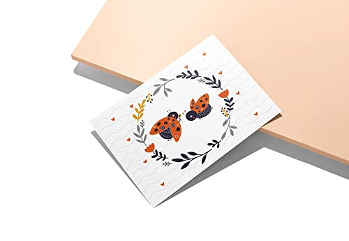 Image of Twigs Paper Little Ladybugs Thank You Cards, 12 Blank Note Cards
