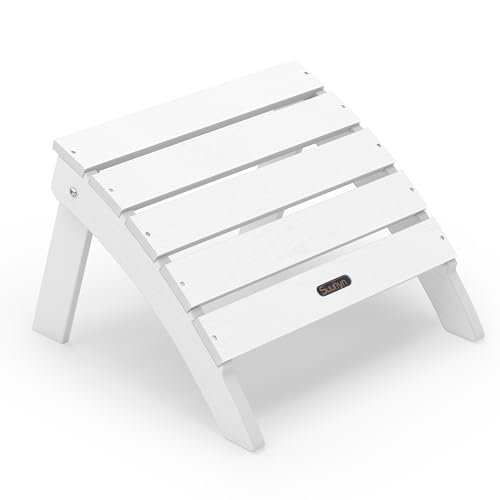 SUUNYN Adirondack �I�b�g�}�� �t�b�g���X�g �A�f�B�����_�b�N�`�F�A�p �S�V��^ HDPE �A�E�g�h�A �t�b�g�X�c�[�� �܂肽���݃p�e�B�I�I�b�g�}�� �Ő� �� �f�b�L ����p �z���C�g