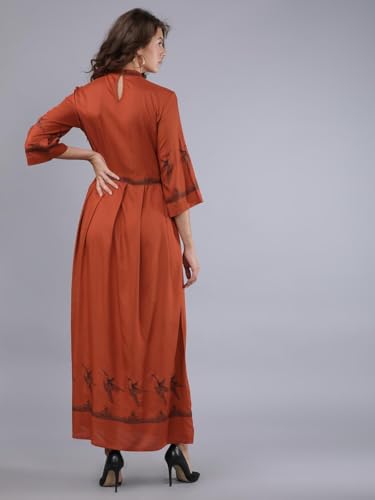 Image of Tokyo Talkies Women's Short Sleeves Round Neck Solid Dresses | Stylish Dresses | Casual Dresses