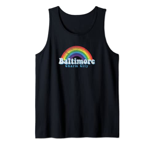 Baltimore LGBTQ Orgullo Gay Arco Iris Camiseta sin Mangas