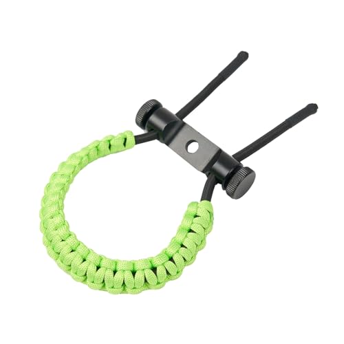 TOPARCHERY Compound Bow Wrist Sling Adjustable Bow Wrist Strap for Archery Hunting Fishing Target Shooting Accessories (Green)