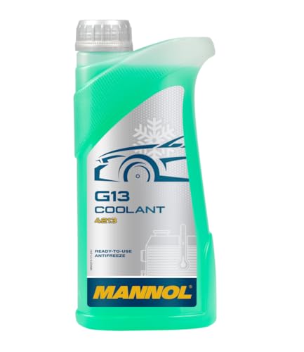 MANNOL Coolant G13 4213 High-Tech Hybrid Ready-to-use Antifreeze: Year-Round Protection | Cooling Systems Imported from Germany (1, 1L)