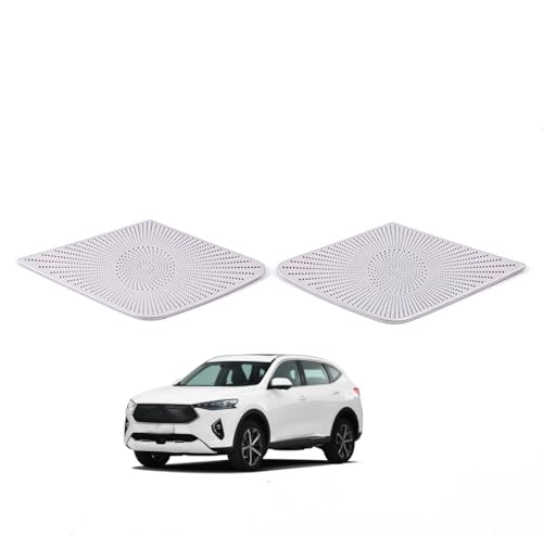 BIANRUN Reja Altavoz Coche Rejilla Cubierta pour Haval F7 2019-2021 Protectora Altavoces Decorativa Círculo Accesorios Audio Coche,Front Door Small Horn cover-2pcs