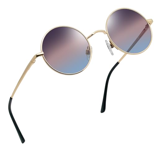 Image of Joopin Small Round Sunglasses Hippie Circle Sun Glasses UV400 Protection
