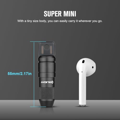 Image of OLIGHT 2 Pack IMINI 2 EDC Rechargeable Keychain Flashlight, 50 Lumens Compact and Portable Mini LED Keyring Lights with Built-in Battery Ideal for Everyday Carry and Emergencies