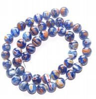 M16 10Mm Millefiori Lampwork Beads, 10Mm Many Flower #TOP11