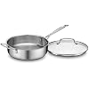 Cuisinart 77-17N Stainless Steel Chef's Classic Stainless, 17-Piece, Cookware Set & C77WTR-15P Advantage-Sets-Rivet, 15-Piece, White