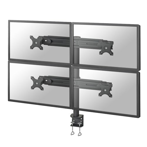 Support d'écran plat pour bureau Newstar FPMAD700D4 noir pour moniteur 26 pouces