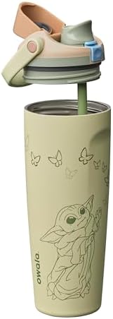 Star Wars Owala FreeSip Sway Insulated Stainless Steel Water Bottle with Two-Way Spout, Built-In Straw and Bucket Handle, Made for Travel, School, and Sports, 30oz, BPA Free, Leak Proof, GroGu - 1