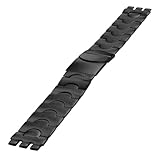 For Swatch for orologio for cinturino 17mm 19mm cinturino in acciaio inossidabile interfaccia dentata cinturino in metallo solido for uomo e donna(Black 19mm)