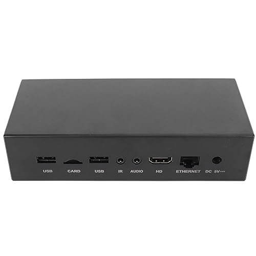 Reproductor Multimedia Digital 4K 10.0 2GB RAM 16GB ROM Reproductor Multimedia Ultra HD 4K con WiFi de Doble Banda, Video 3D, Soporte de Pantalla Dividida (Enchufe de la UE)
