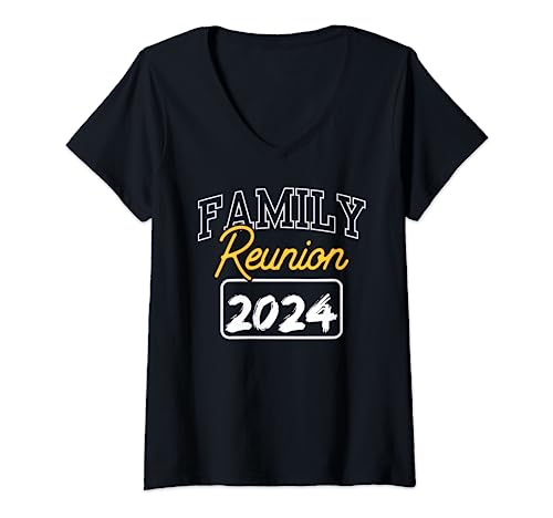 Mujer Reunión familiar 2024 Reunión de familiares Camiseta Cuello V