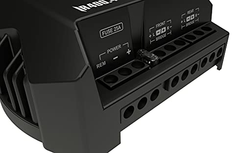 Stetsom Ir 400.4 2 Ohms Compact Digital 4 Channels Amplifier, Iron Line, 400 Watts Rms 400X4, 2Ω Stable, Multichannel Digital Car Audio Amp Ts, Full-Range Sound Quality, Crossover #TOP5