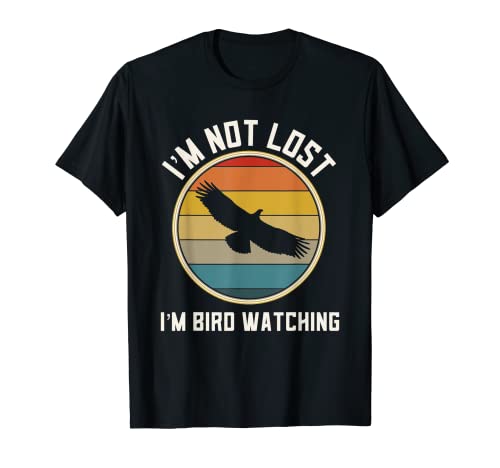 Regalo retro de observación de aves Hawk regalos para mujeres Birder Birding Camiseta