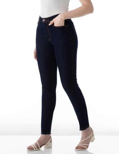 Image of INKD Women's Slim Fit Jeans - Mid-Rise| Stretchable | Enzyme Wash | Classic 5 Pocket Styling | Jeans for Women (Available in Plus Sizes)