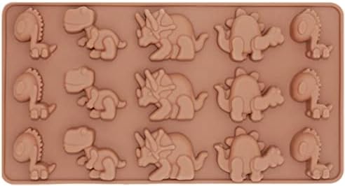 Candy Chocolate mold Dinosaur Dino Stegosaurus Triceratops Tyrannosaurus REX TREX Kids DIY Treats Freezer and Oven Safe