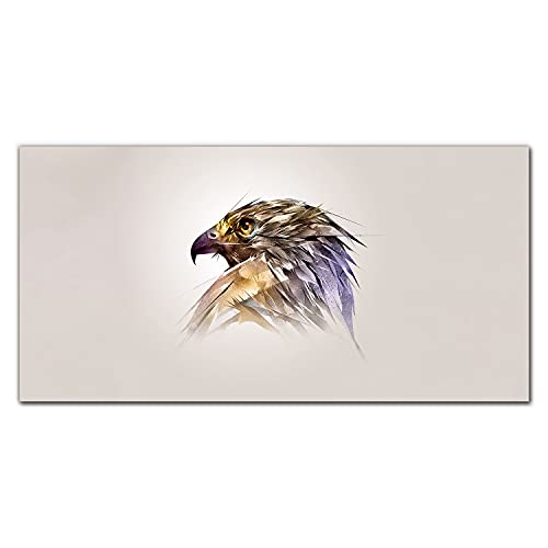 Décoration murale tableau en verre 100x50cm impression photo sur verre oiseau aigle