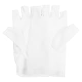 MAGICLULU Sommer Halbfinger Handschuhe aus Atmungsaktivem Chinlon mit UV Schutz und Touchscreen Funktion für Damen und Herren Leicht Elastisch für Büro und Radfahren