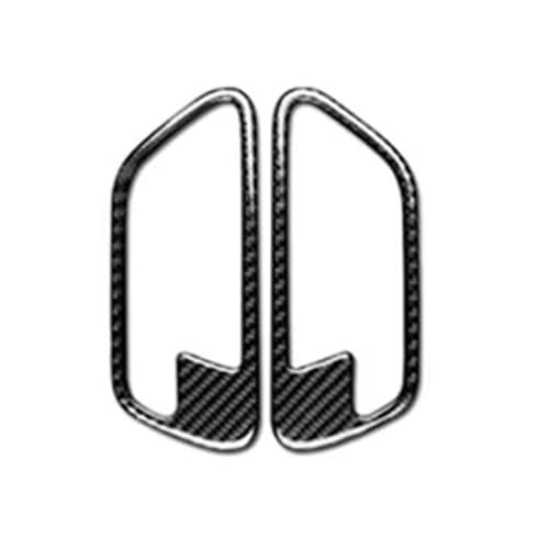 Control Panel Cover Trim 2PCS For BMW For M4 For F82 Carbon Fiber Car Interior Door Handle Cover Trim Bowl Stickers Accessories Car-styling Panel Trim