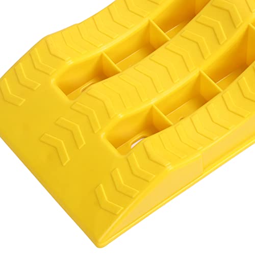 Rampas de Nivelamento RV Camper 1 par Rampas de Nivelamento RV 3 Estágios Amarelo Trailer Camper Rod