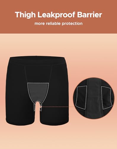 INNERSY Women's Period Underwear Heavy Flow Leakproof Boyshorts Menstrual Panties4