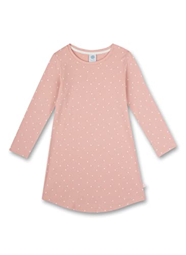 Sanetta Mädchen-Nachthemd Langarm rosa Punkte Angenhemes Nachthemd für...