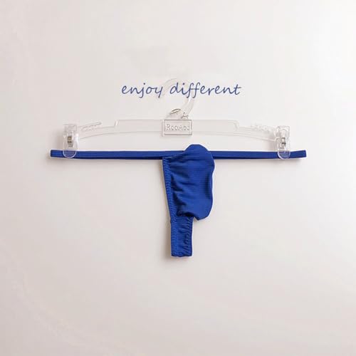 COMLIFE Men's Seamless Breathable Striped Thong G-String Bulge Pouch Bikini Underwear2