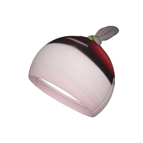 Chilean Cherries Print Newborn Swaddle Blanket with Beanie Set, Soft Baby Sleep Sack Receiving Wraps, for Boy Girl3