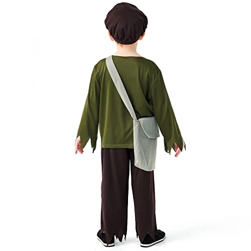 Disfraz Infantil Victoriano Verde Talla Small miniatura 2