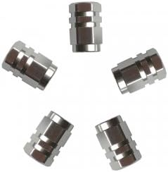 5 ALUMINIUM VALVE CAPS CHROME