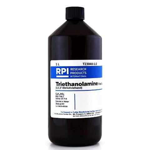 Research Products International Triethanolamine, Free Base [2,2039,2"-Nitrilothriethanol], 1 Liter - RPI