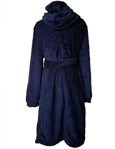 Men's Oversize Tie Front Velour Nightwear Bathrobes Long Sleeve Knee Length Surplice Night Sleepwear Pajama2