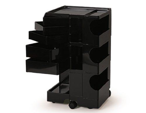 Amazon.co.jp: B-LINE/ビーライン ボビーワゴン3段5トレイ ブラック