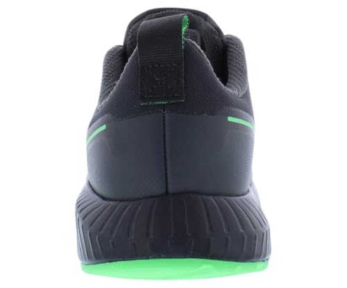 Image of adidas Runfalcon 2.0 Trail Mens Shoes Size 7.5, Color: Carbon Iron /Metallic Screaming Green