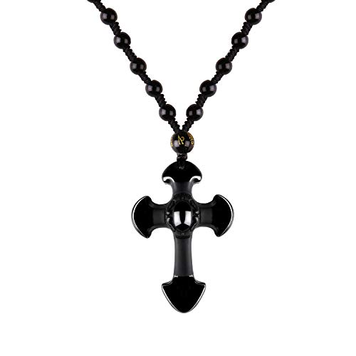 Mayting Collana da Donna con Pendente in Ossidiana...