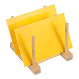 PATIKIL 4 x 6 Inch Transparent Stained Glass Sheets, 2 Sheets Mosaic Glass Variety Pack Tiles for Art Supplies Crafts Projects, Lemon Yellow