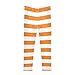 YYZZH Orange Horizontal Striped Girls Leggings Dance Running Workout Yoga Pants
