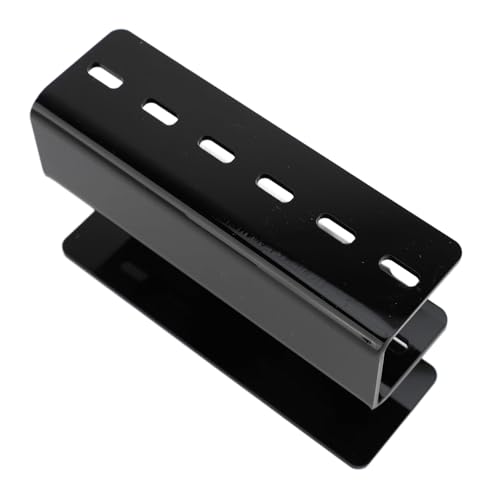 Soporte de Pinzas de Extensión Pestañas, Herramientas Accesorios Estante Pinzas Acrílicas Lavables para Salón (BLACK)