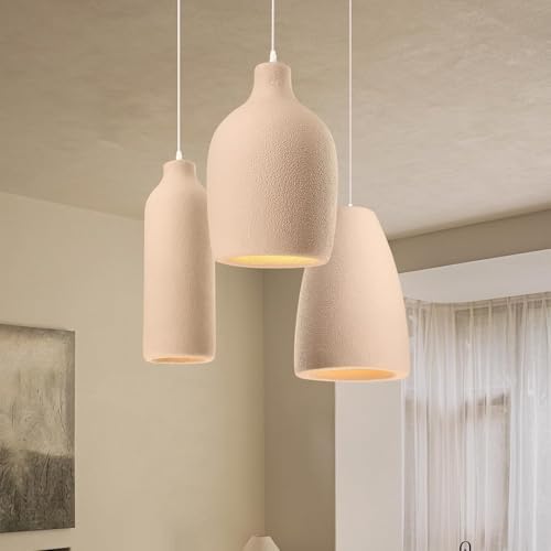 Lustre industriel en ciment pour couloir de restaurant et cuisine E27