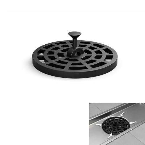Ersatz-Haarsieb Einsatz kompatibel mit TECE Drainline Duschabläufen/Duschrinnen – passend für Ø 49 mm – Höhe 15 mm – werkzeuglos einsetzbar – Alternative zum TECE Haarsieb 660005
