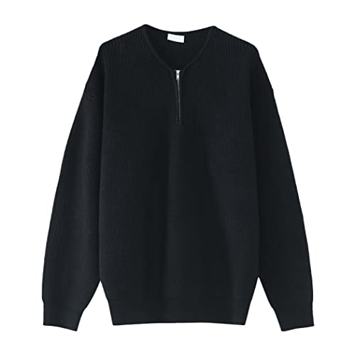Pull demi-fermeture éclair homme ample idéal pour le streetwear urbain