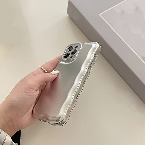 Coque iPhone 12 Pro silicone plaqué or luxe chic - 5
